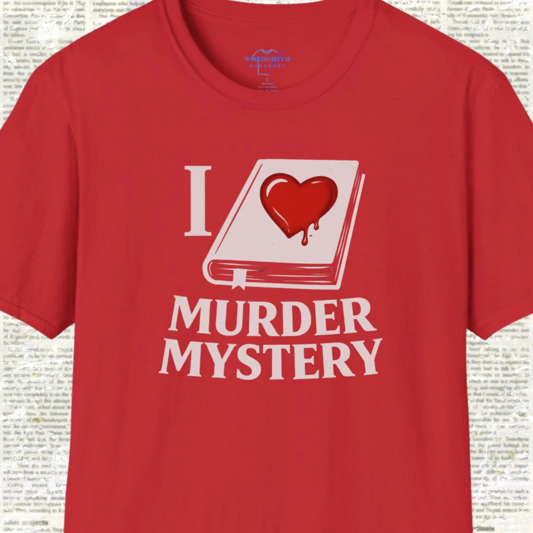 I Love Murder Mystery Shirt - Red