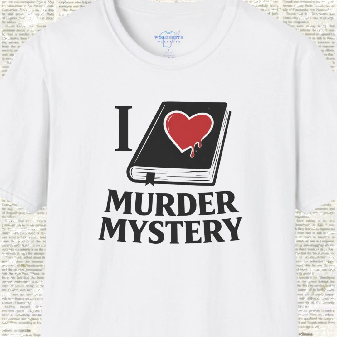 I Love Murder Mystery Shirt - White