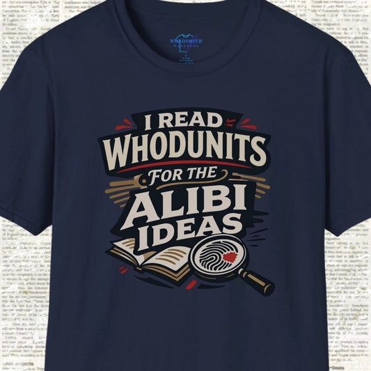 I Read Whodunits for the Alibi Ideas Shirt - Navy