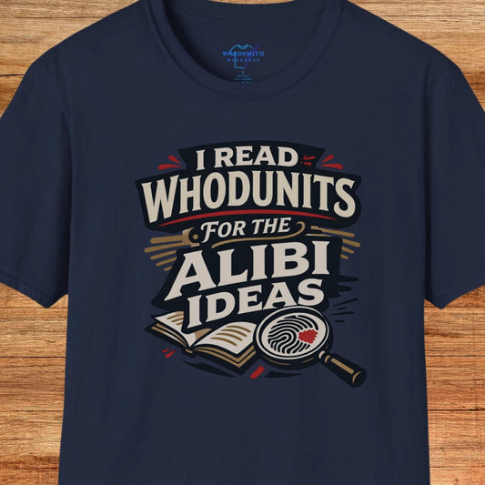 I Read Whodunits for the Alibi Ideas Shirt - Navy
