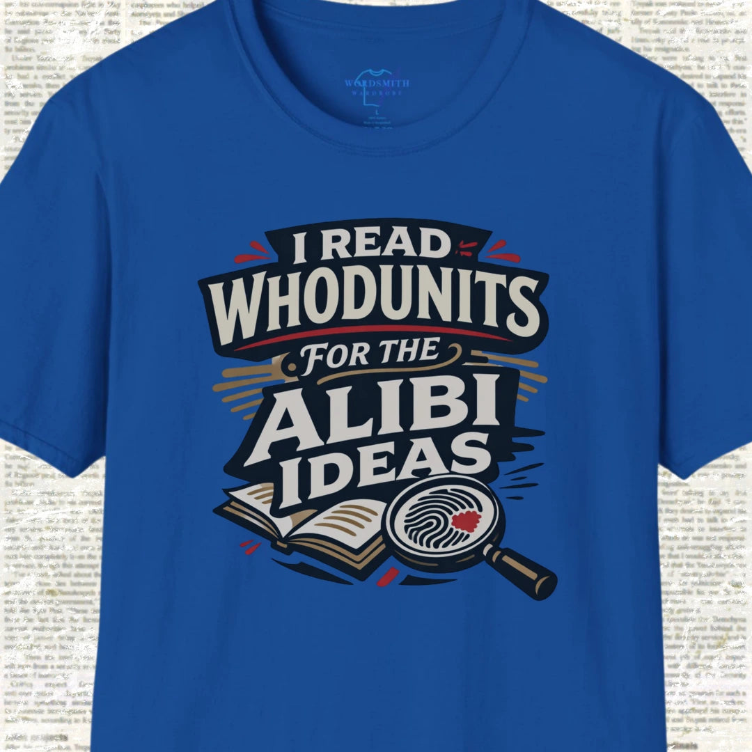 I Read Whodunits for the Alibi Ideas Shirt - Royal