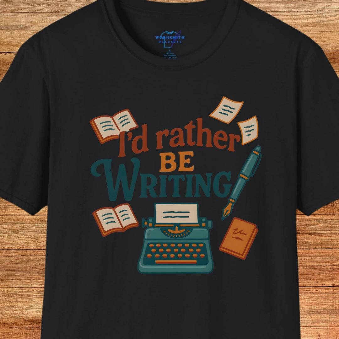 I’d Rather Be Writing Shirt - Black