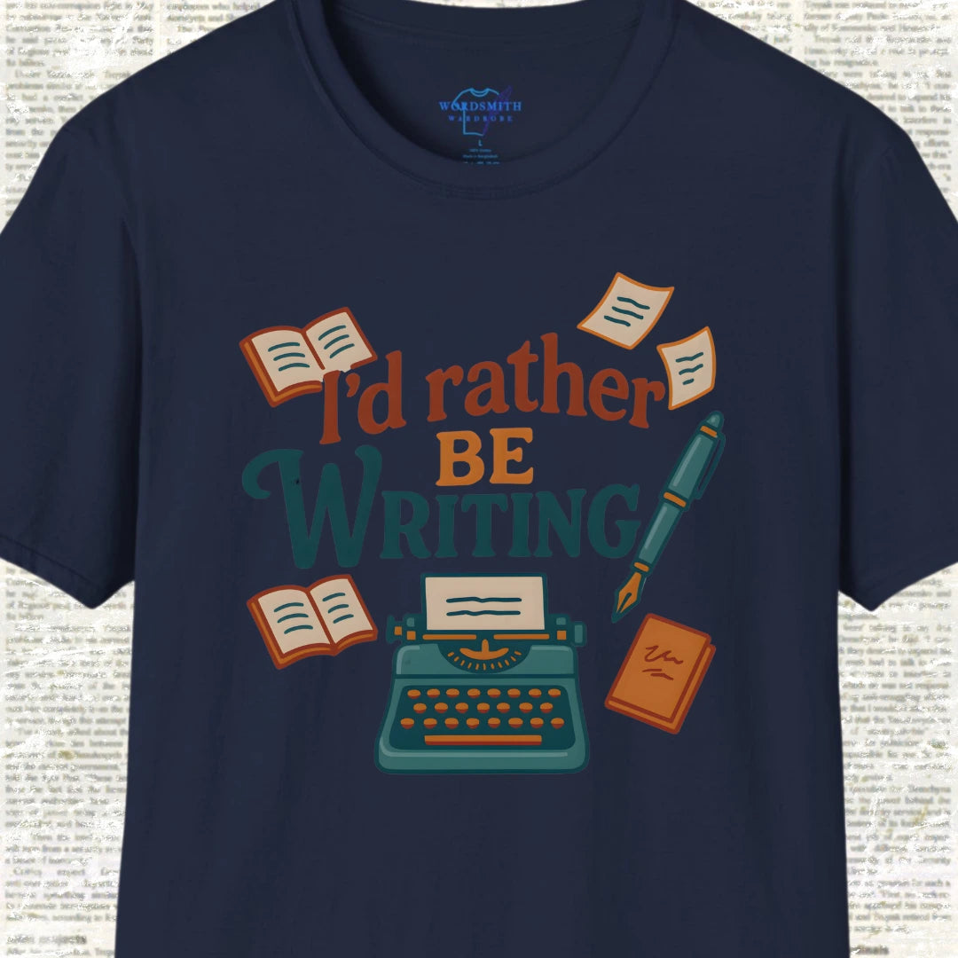 I’d Rather Be Writing Shirt - Navy