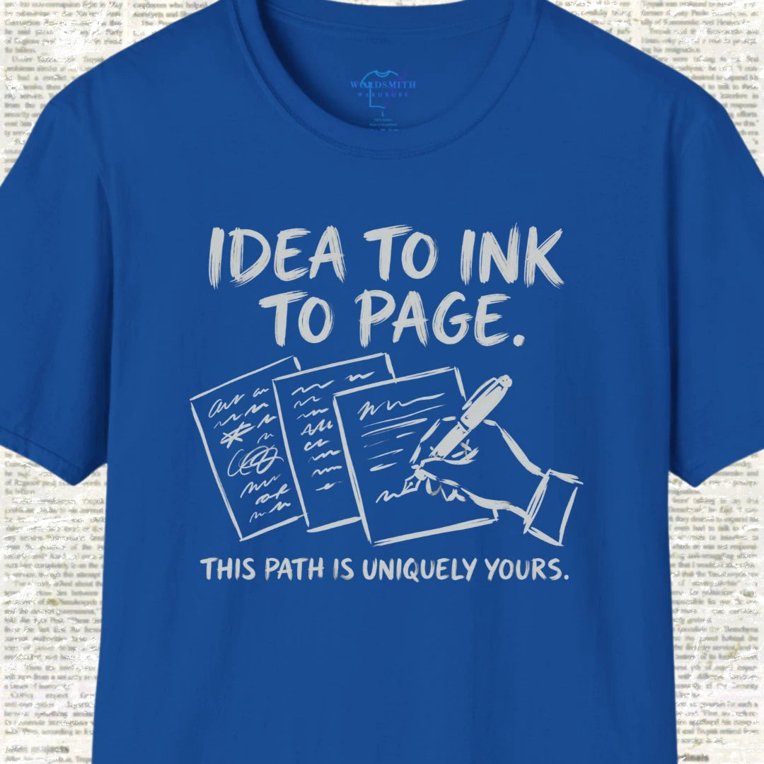 Idea to Ink to Page T-Shirt - Royal