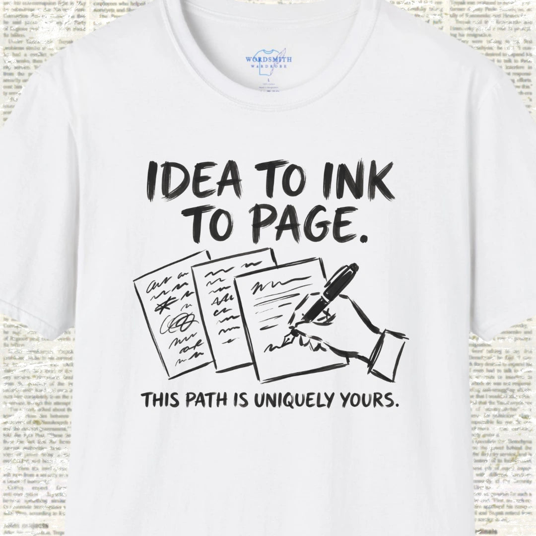 Idea to Ink to Page T-Shirt - White
