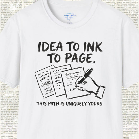 Idea to Ink to Page T-Shirt - White