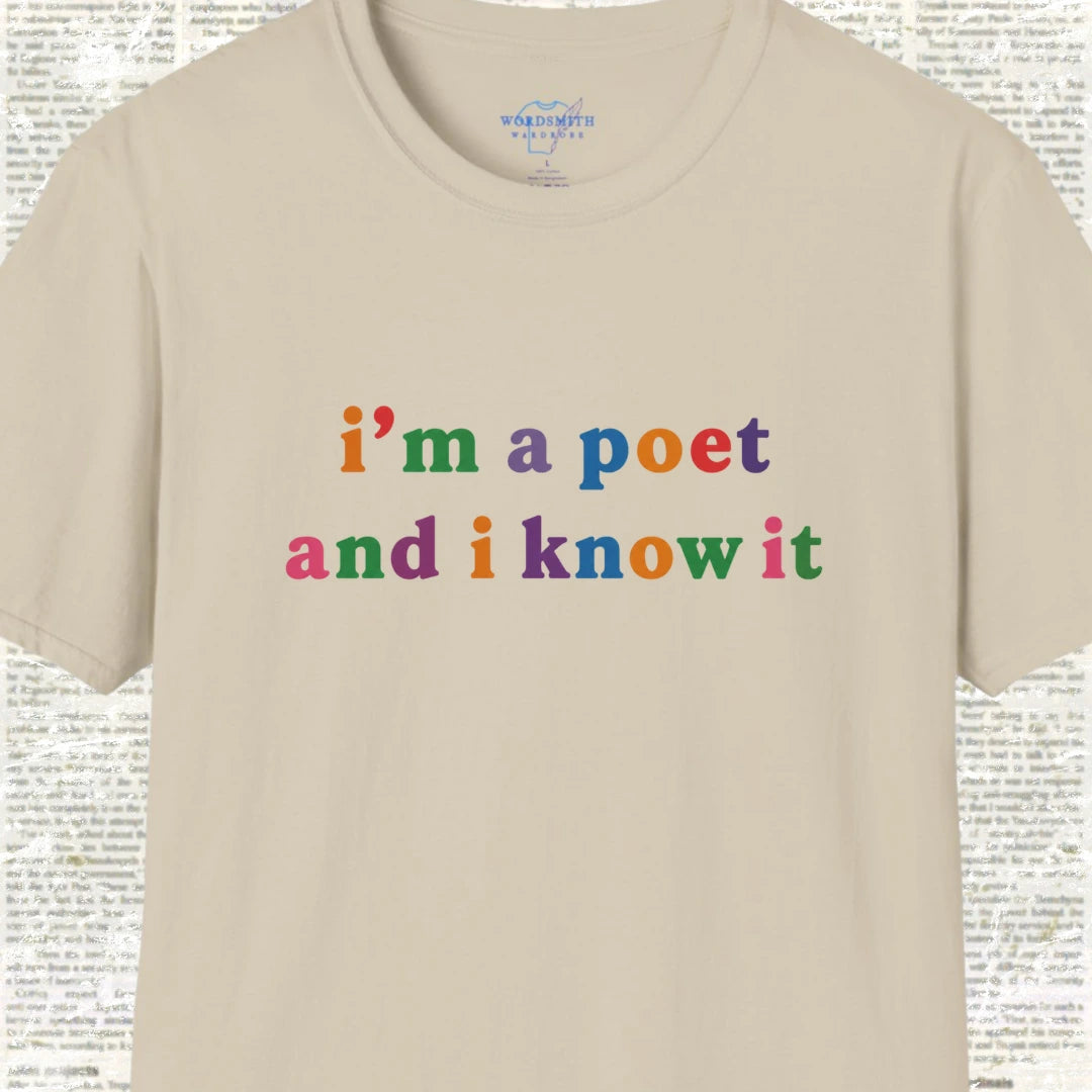 I’m a Poet and I Know It Shirt - Sand