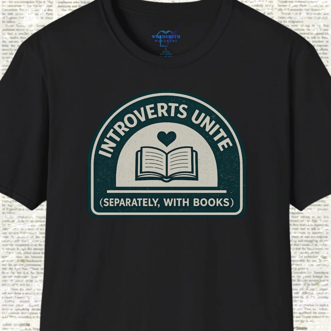 Introverts Unite Shirt - Black
