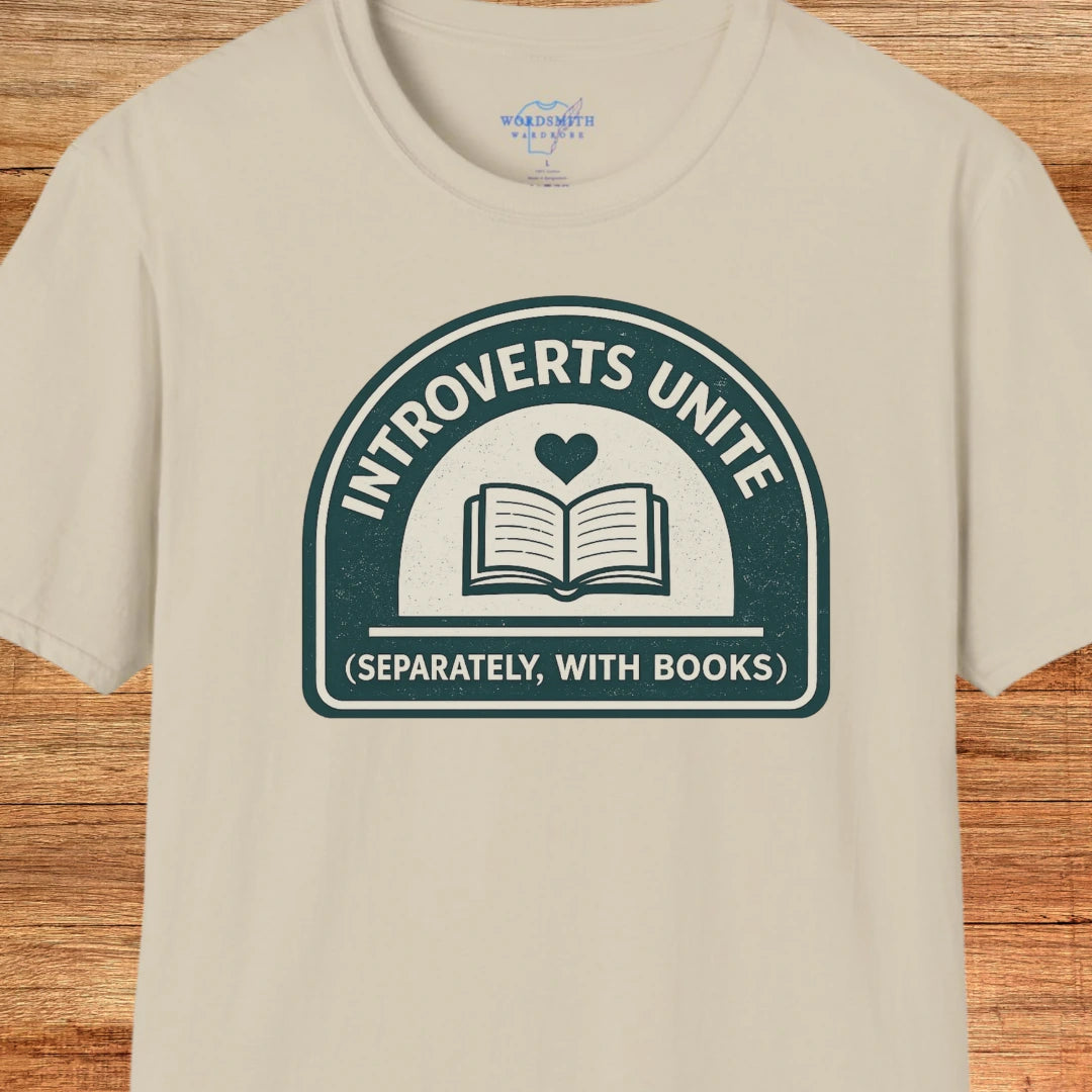 Introverts Unite Shirt - Sand