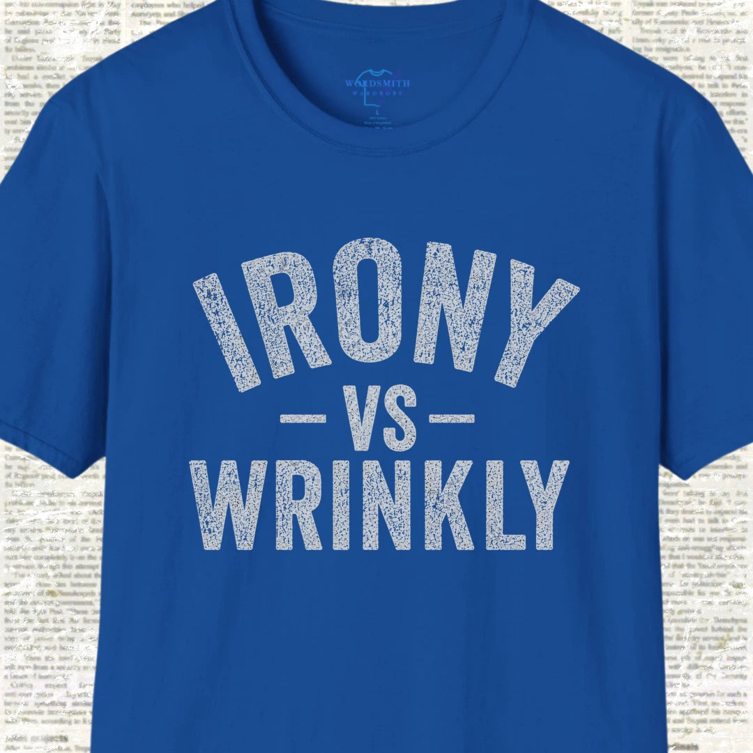 Irony vs Wrinkly – T-Shirt - Royal