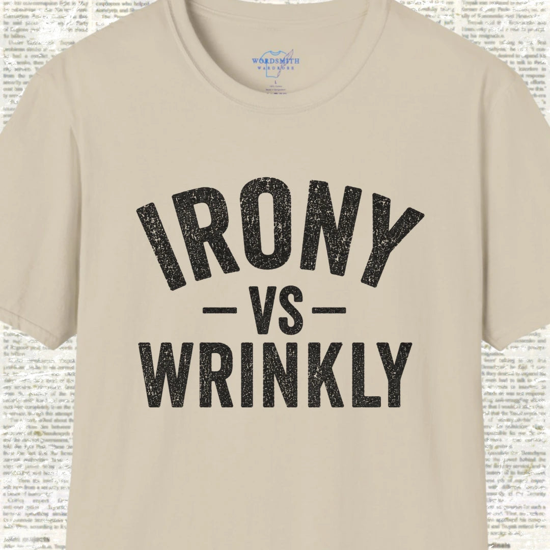 Irony vs Wrinkly – T-Shirt - Sand