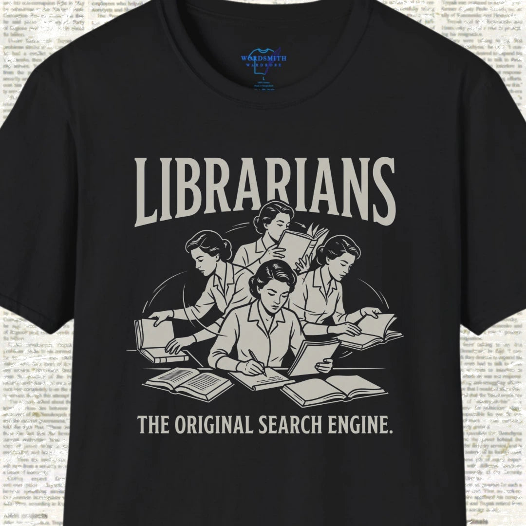 Librarians The Original Search Engine T-Shirt - Black
