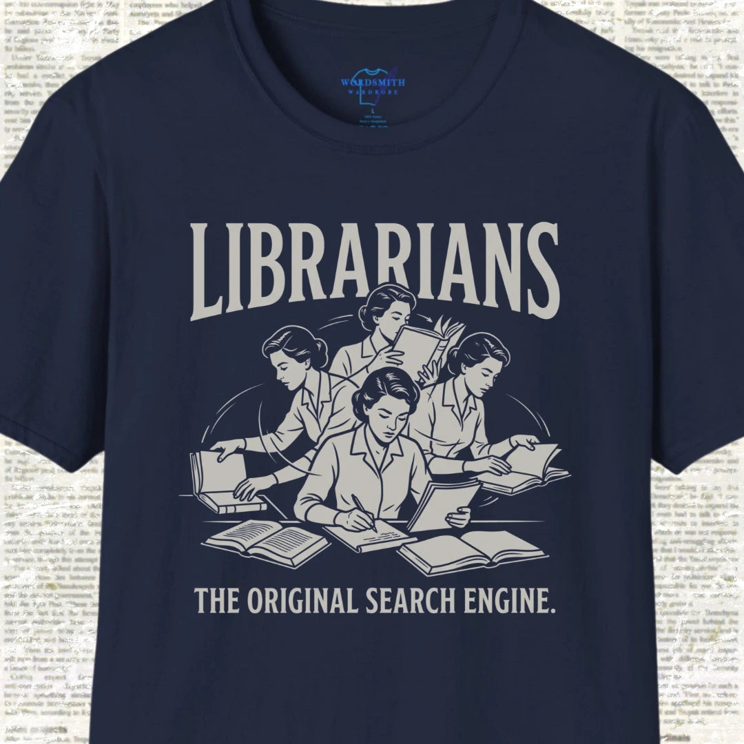 Librarians The Original Search Engine T-Shirt - Navy