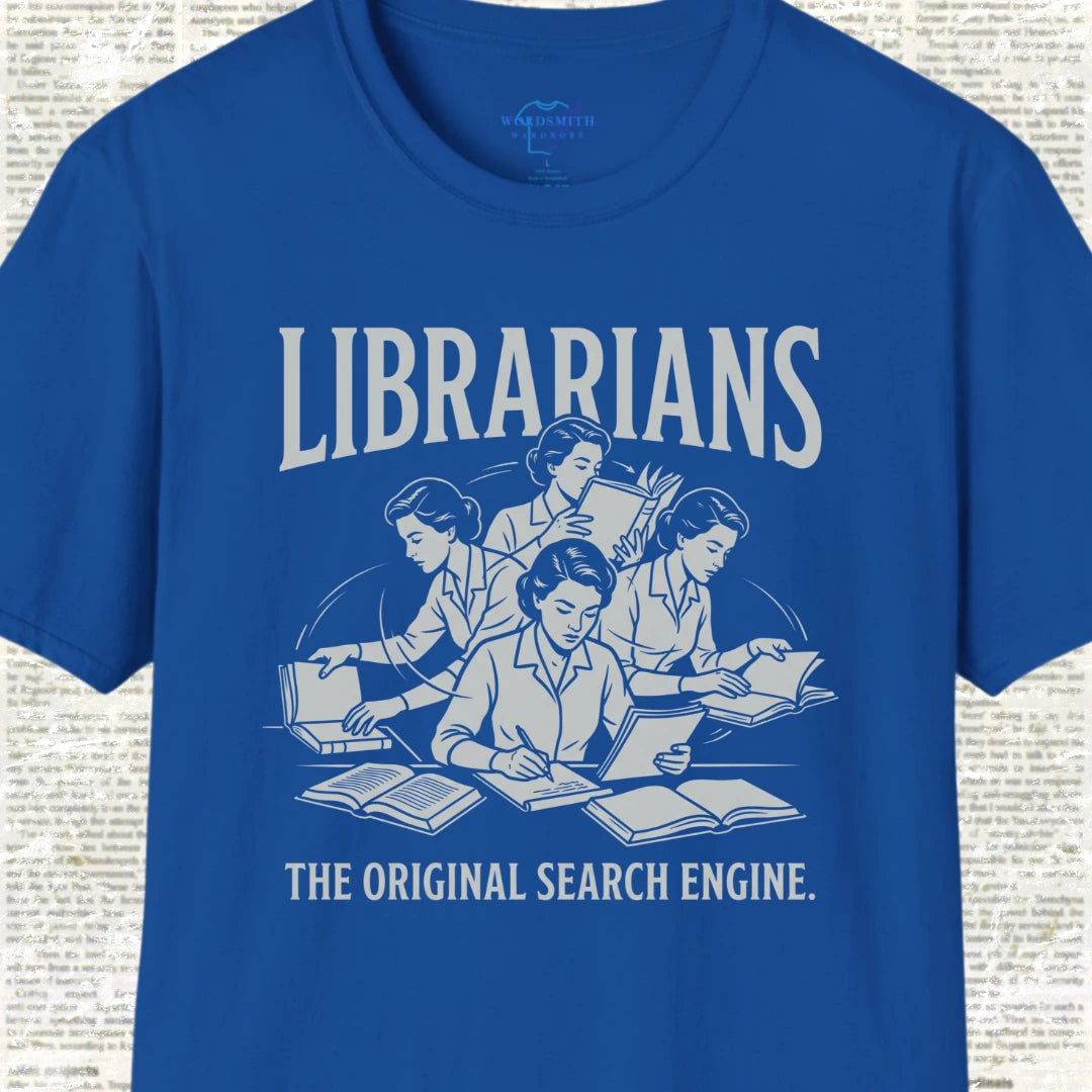 Librarians The Original Search Engine T-Shirt - Royal
