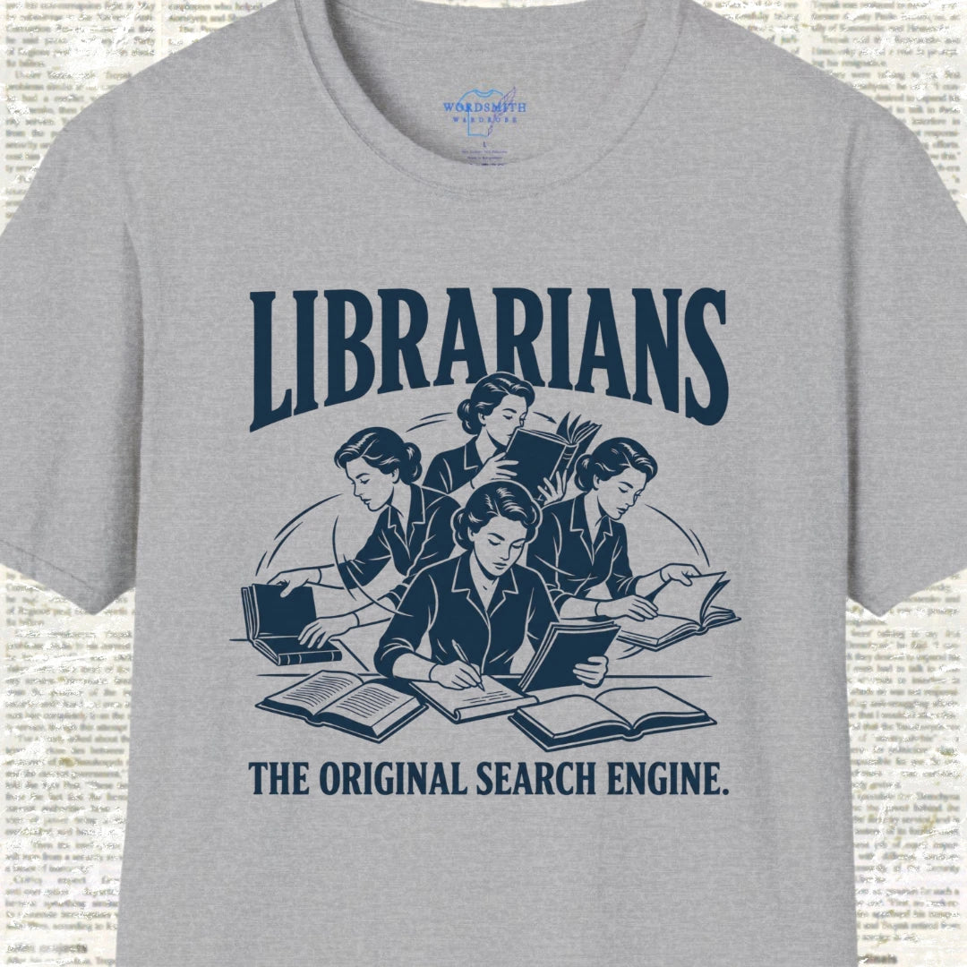 Librarians The Original Search Engine T-Shirt - Sport Grey