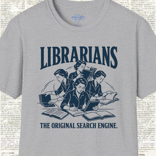 Librarians The Original Search Engine T-Shirt - Sport Grey