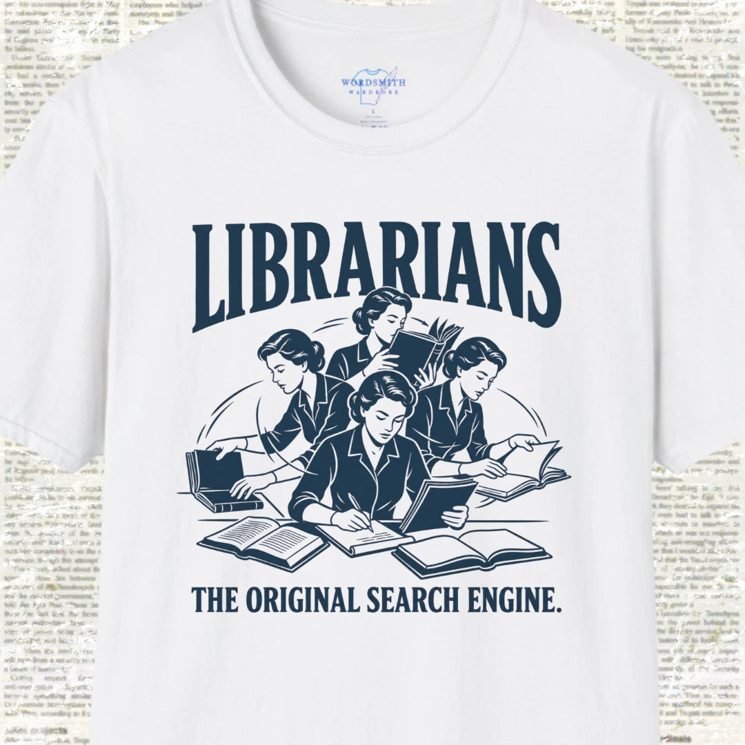 Librarians The Original Search Engine T-Shirt - White