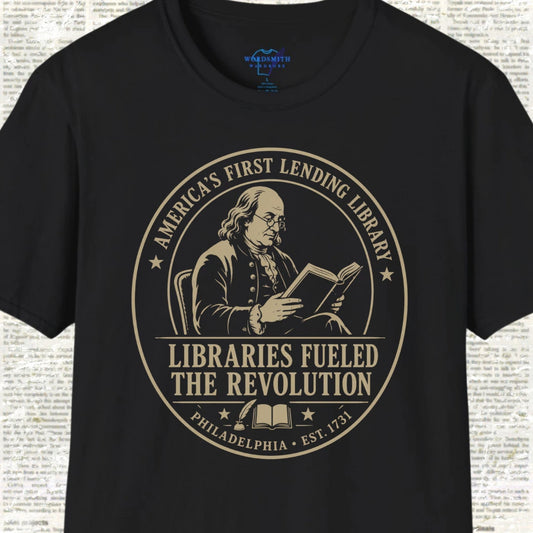 Libraries Fueled the Revolution T-Shirt - Black
