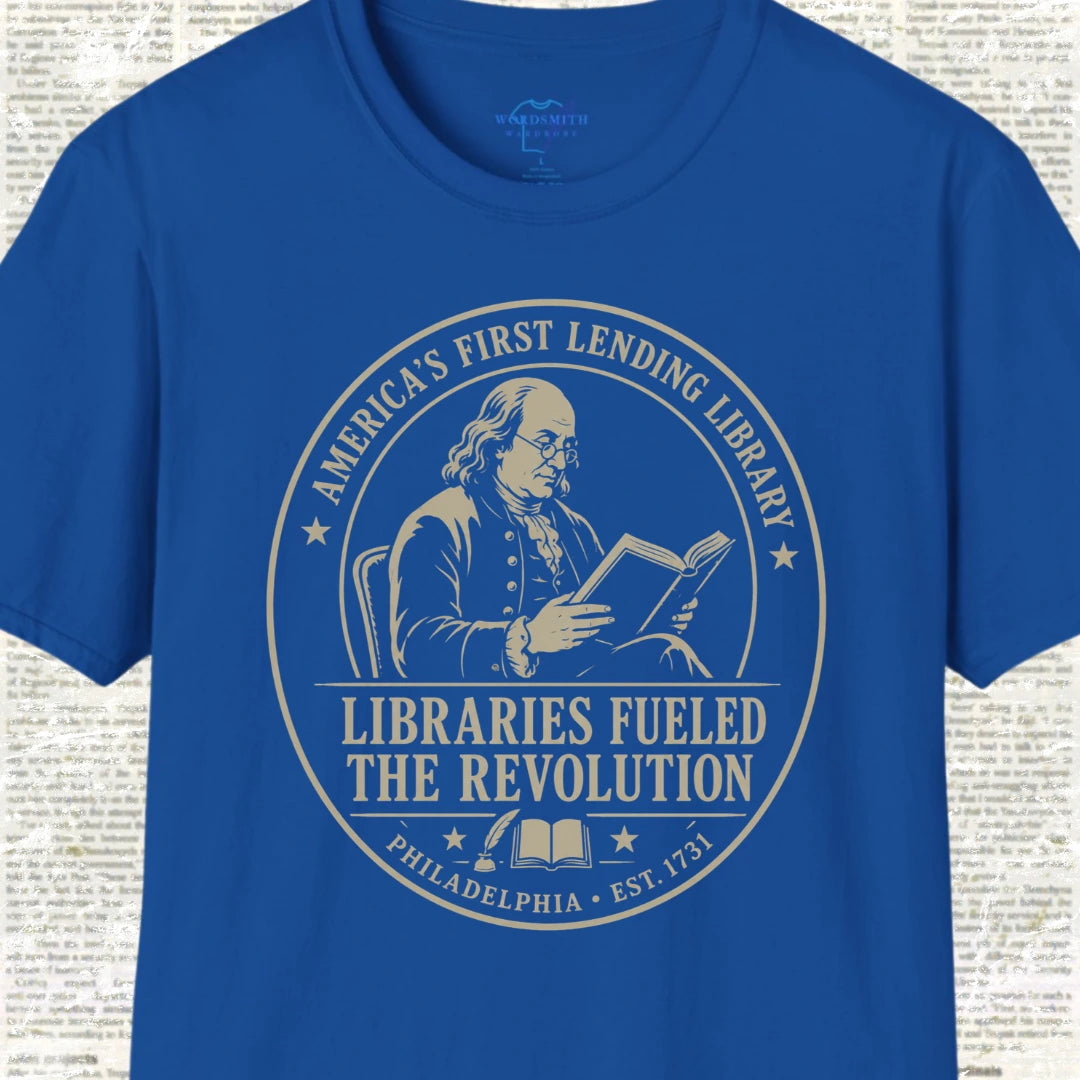 Libraries Fueled the Revolution T-Shirt - Royal