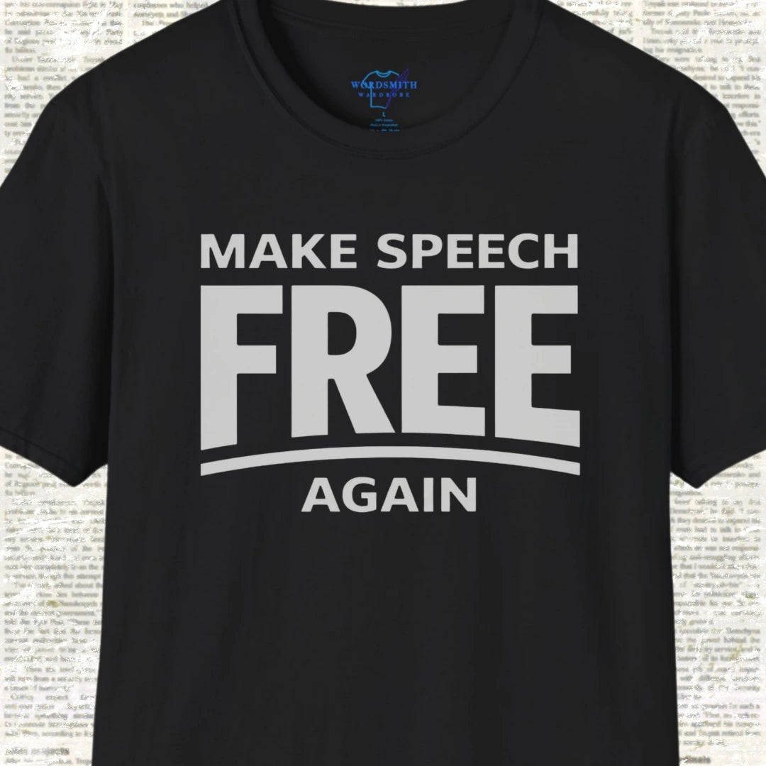 Make Speech Free Again Shirt - Black