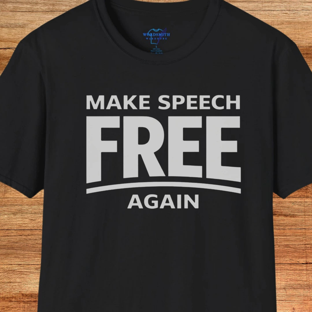 Make Speech Free Again Shirt - Black