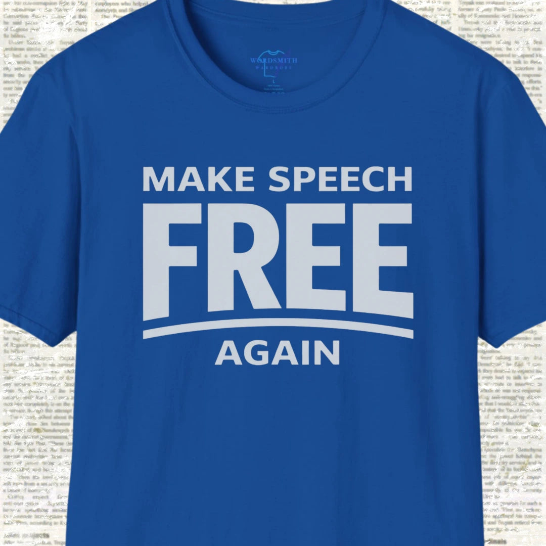 Make Speech Free Again Shirt - Royal