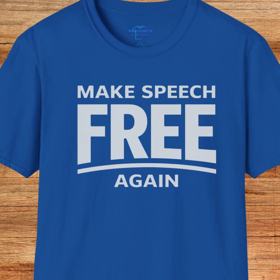 Make Speech Free Again Shirt - Royal