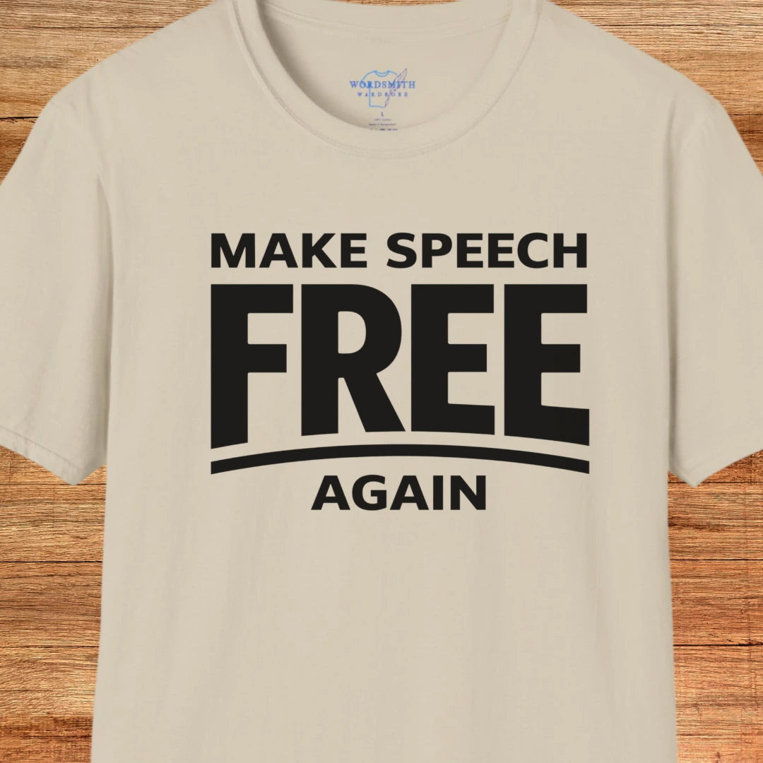 Make Speech Free Again Shirt - Sand