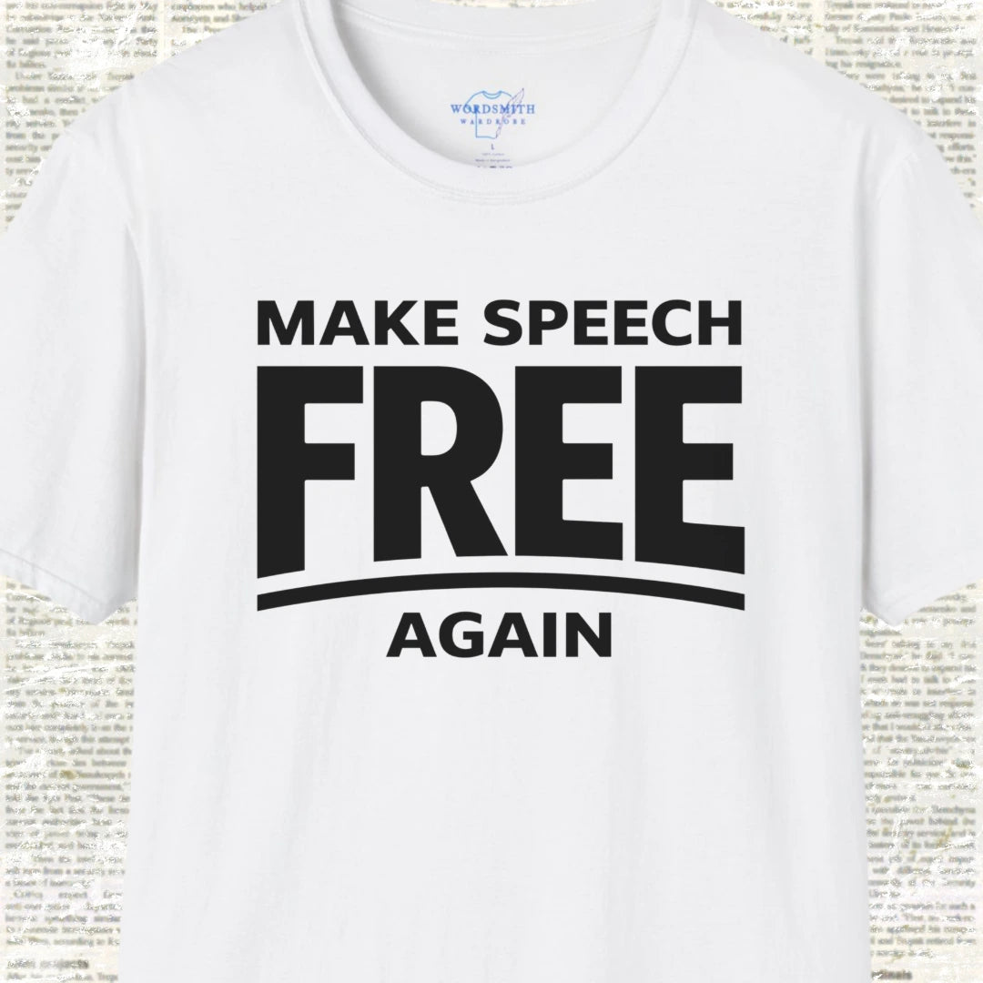 Make Speech Free Again Shirt - White