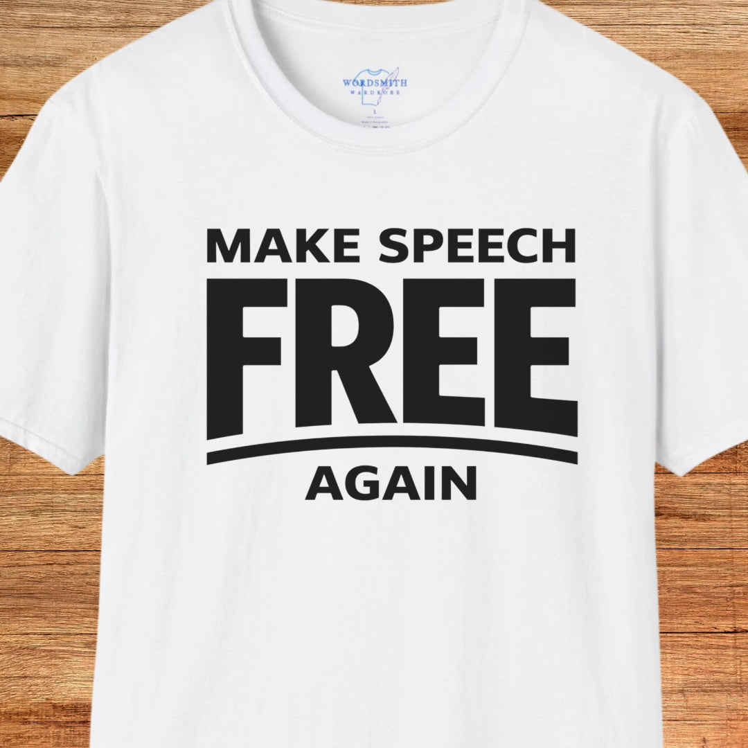 Make Speech Free Again Shirt - White