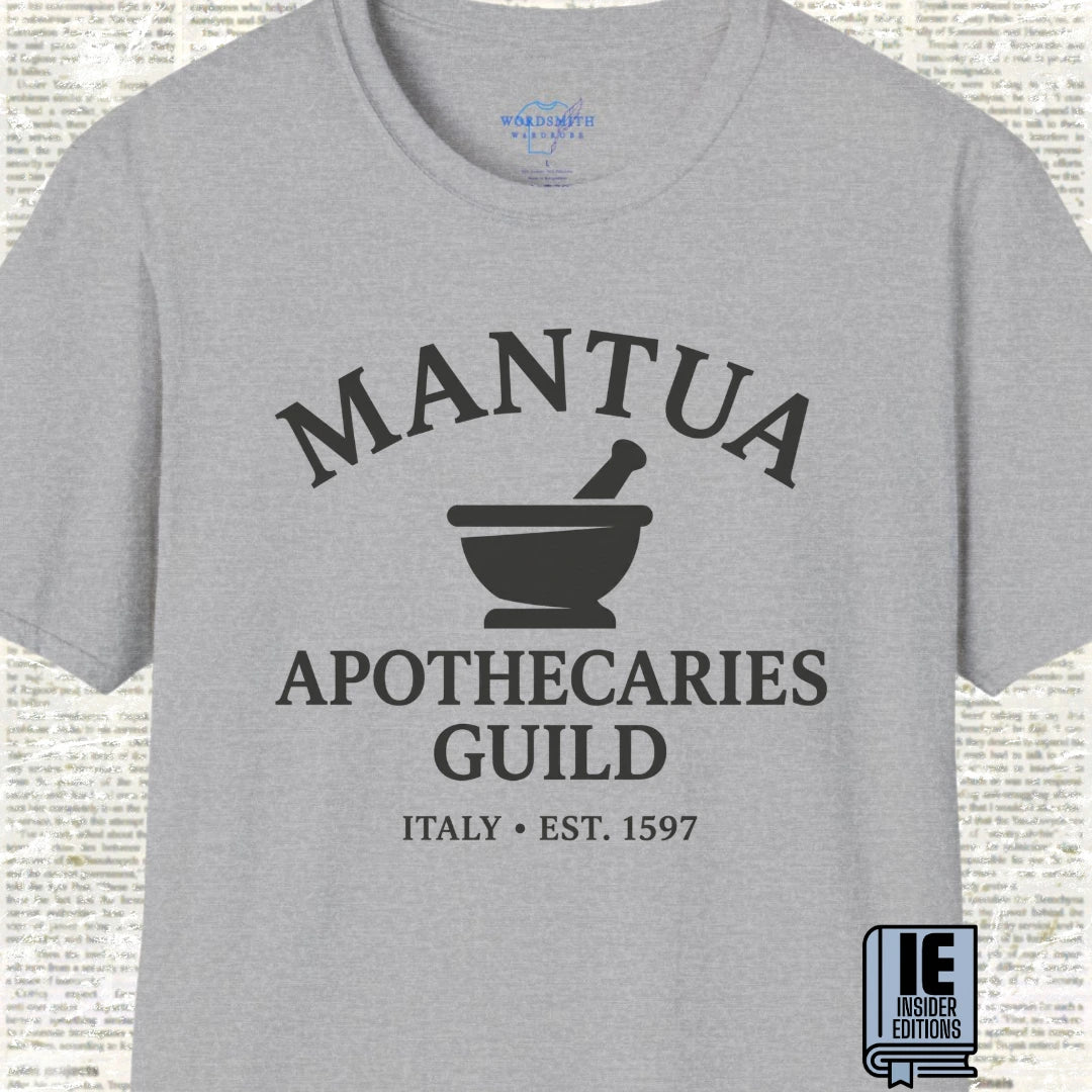 Mantua Apothecaries Guild T-Shirt - Sport Grey