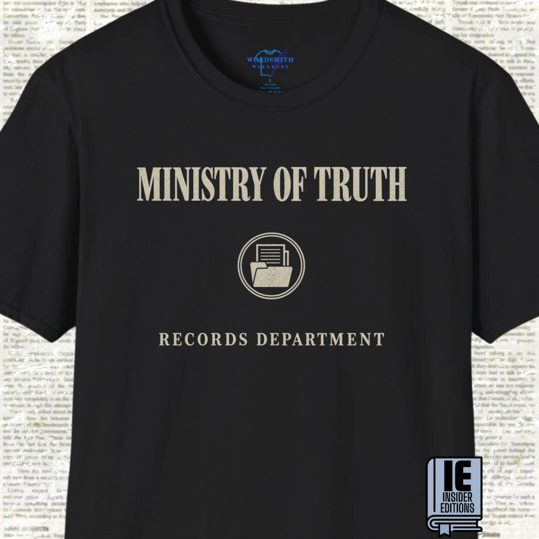 Ministry of Truth Records Department T-Shirt - Black