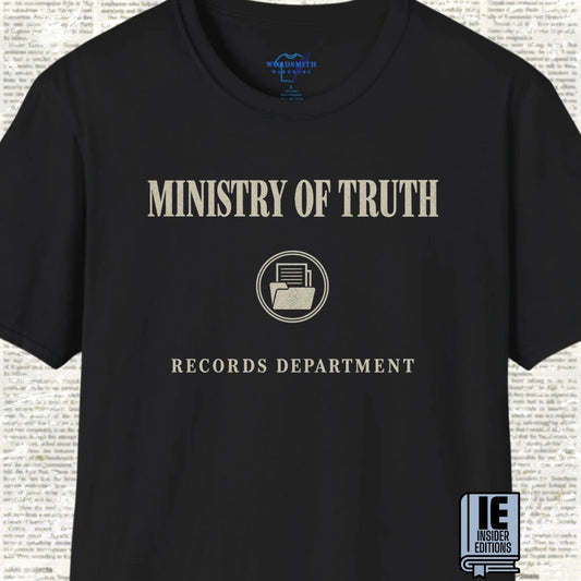 Ministry of Truth Records Department T-Shirt - Black