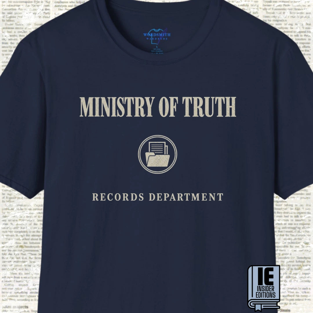 Ministry of Truth Records Department T-Shirt - Navy