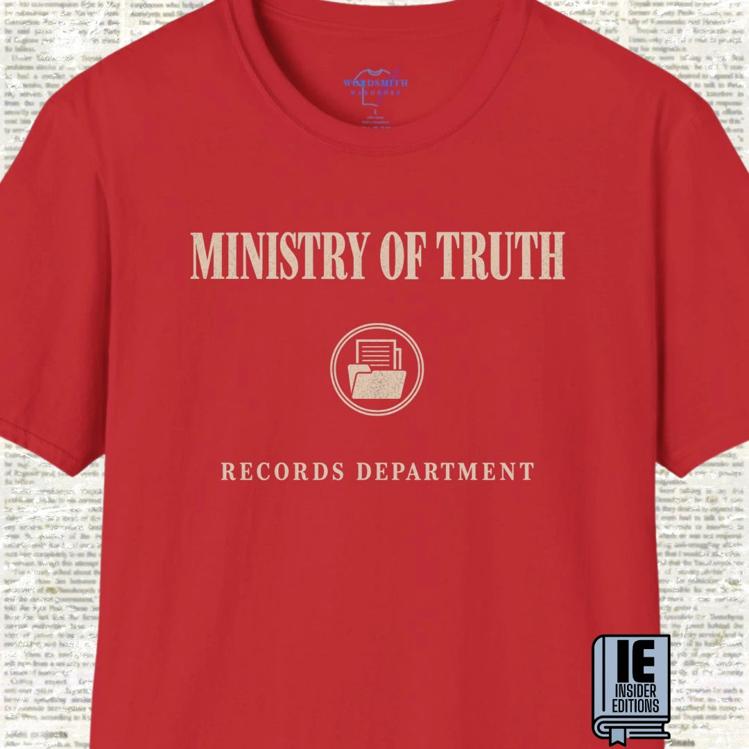 Ministry of Truth Records Department T-Shirt - Red