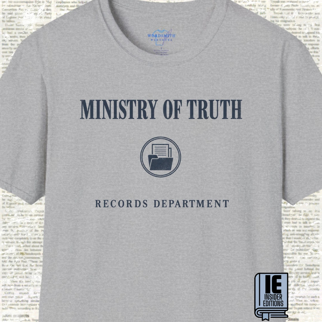 Ministry of Truth Records Department T-Shirt - Sport Grey