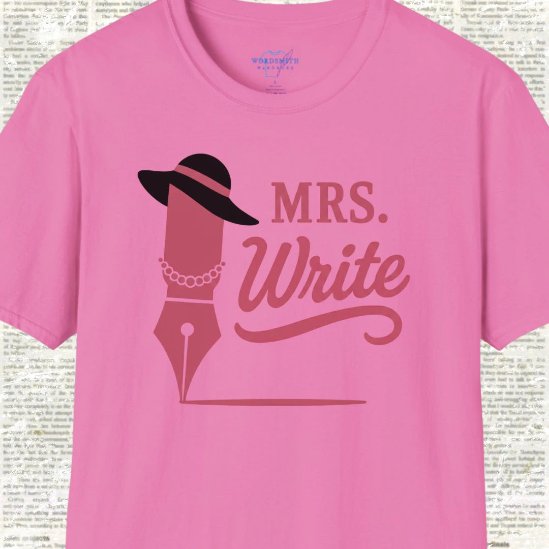 Mrs. Write Shirt - Azalea