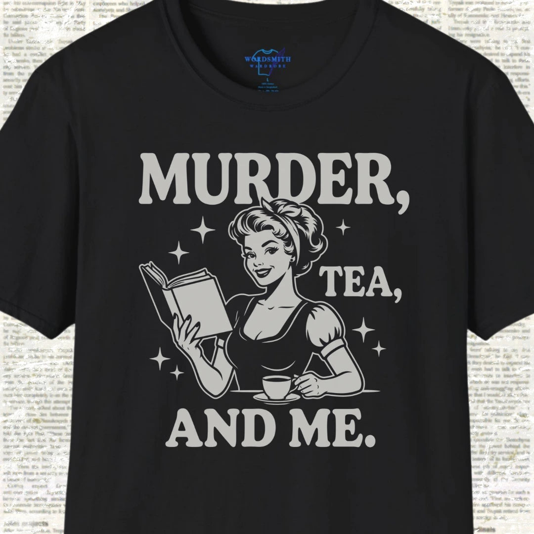 Murder Tea and Me T-Shirt - Black