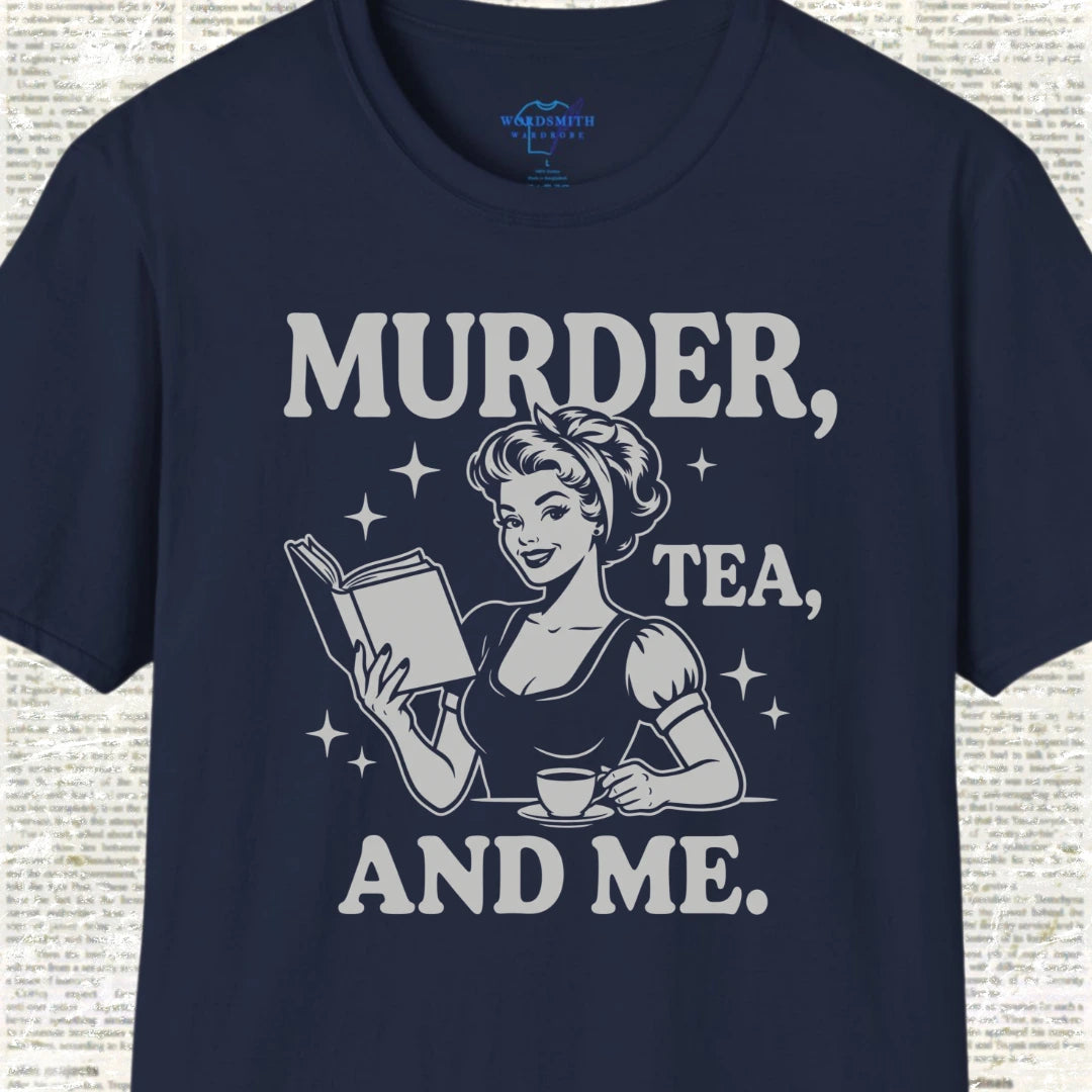 Murder Tea and Me T-Shirt - Navy