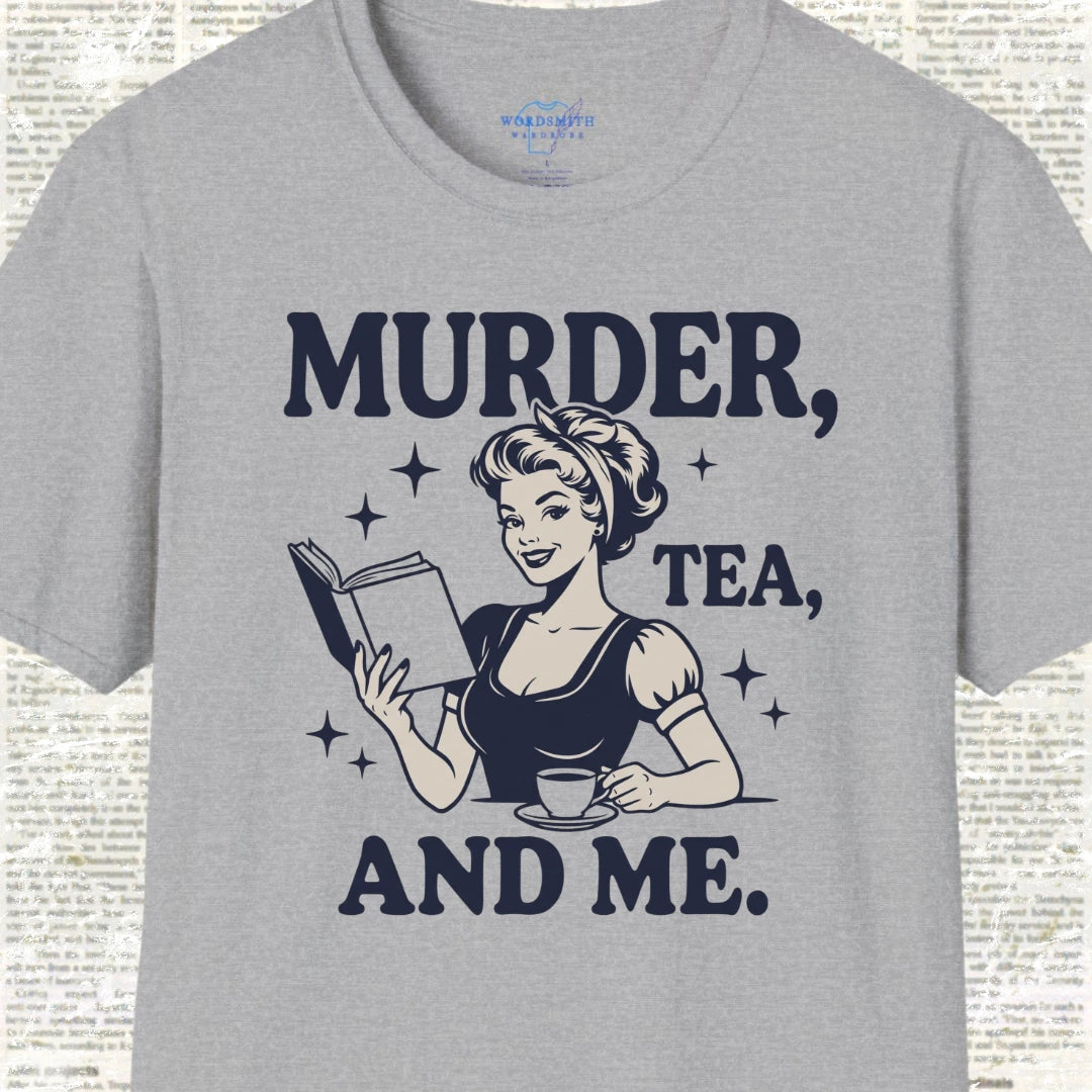Murder Tea and Me T-Shirt - Sport Grey