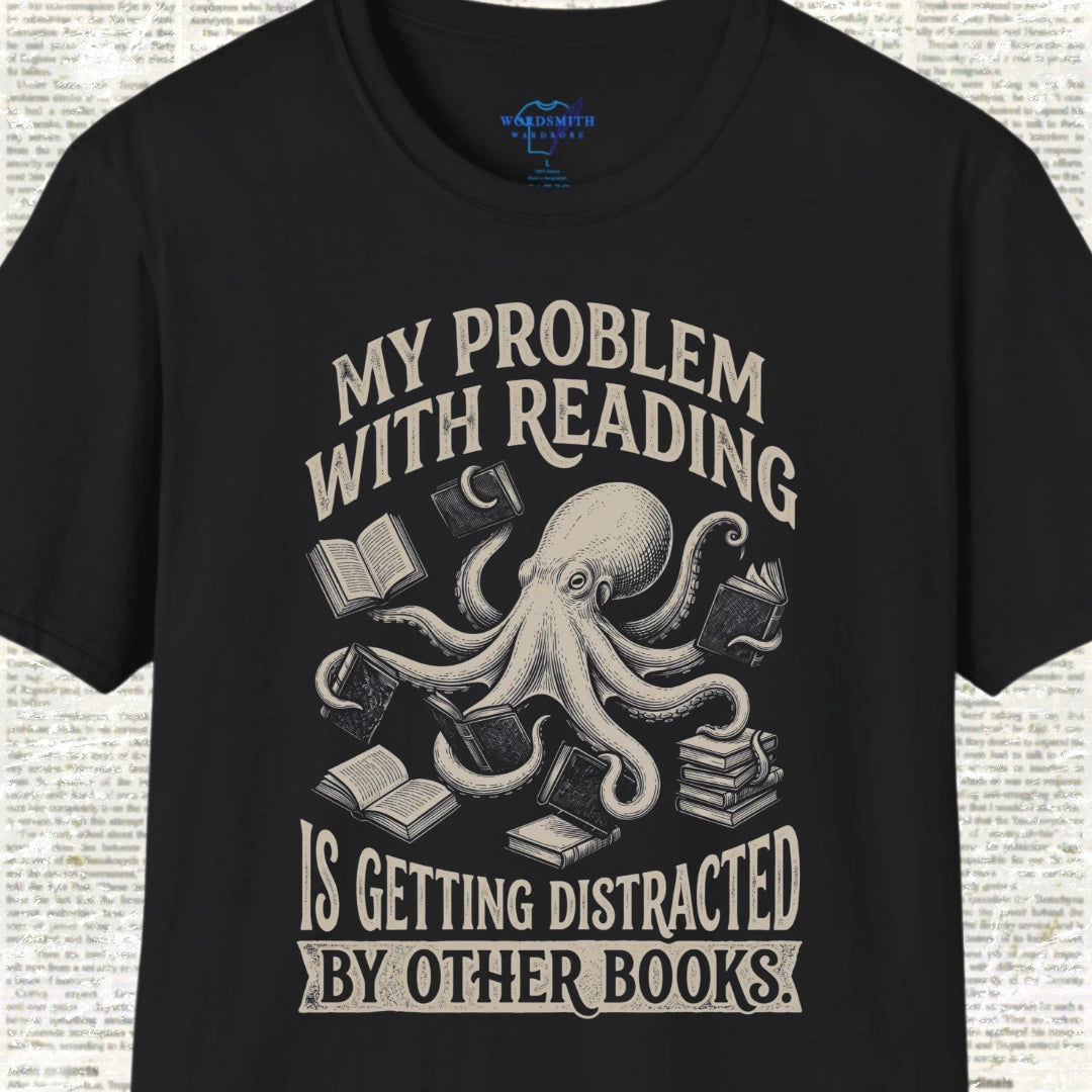 My Problem with Reading T-Shirt - Black