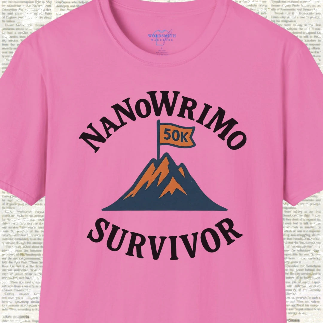 NaNoWriMo Survivor Shirt - Azalea