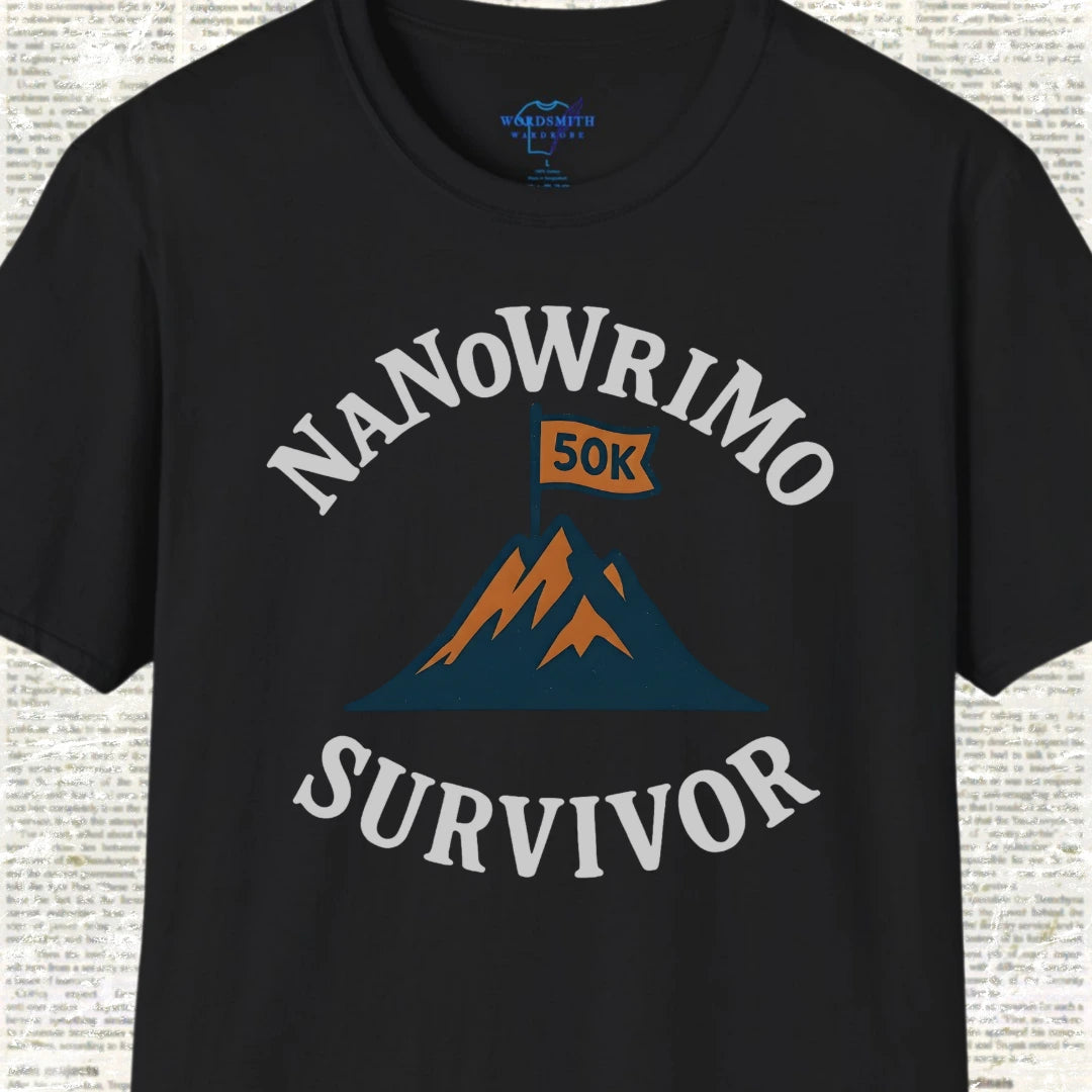 NaNoWriMo Survivor Shirt - Black