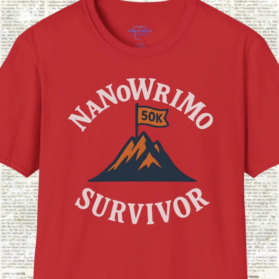NaNoWriMo Survivor Shirt - Red