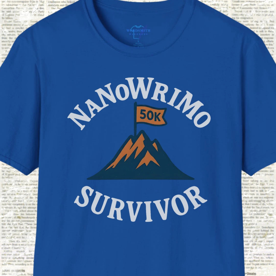NaNoWriMo Survivor Shirt - Royal