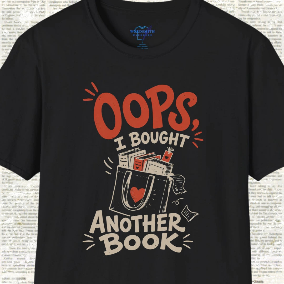 Oops I Bought Another Book T-Shirt - Black