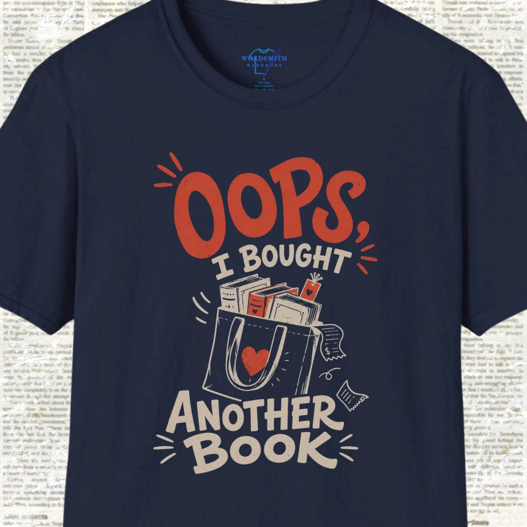 Oops I Bought Another Book T-Shirt - Navy