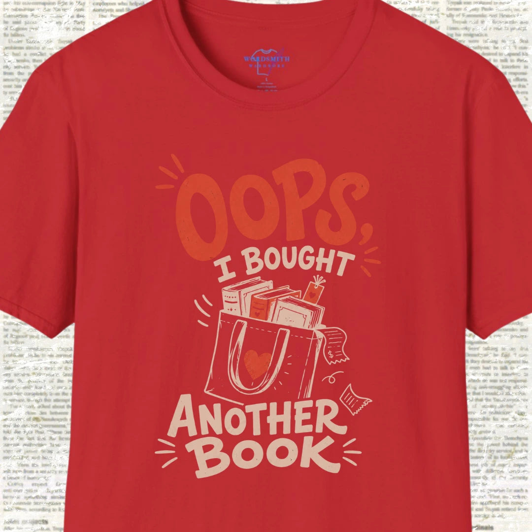 Oops I Bought Another Book T-Shirt - Red