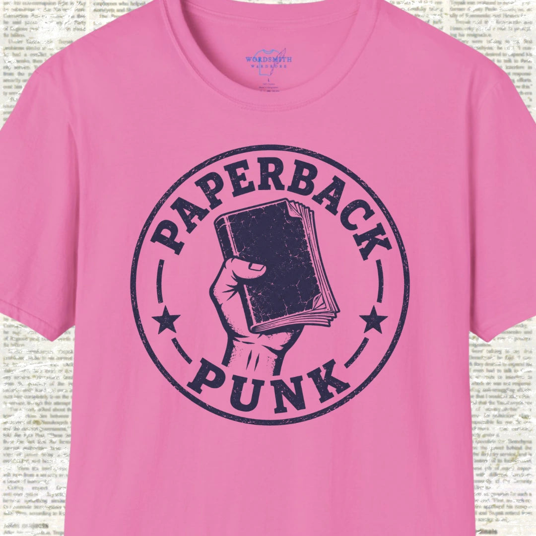 Paperback Punk T-Shirt  - Azalea