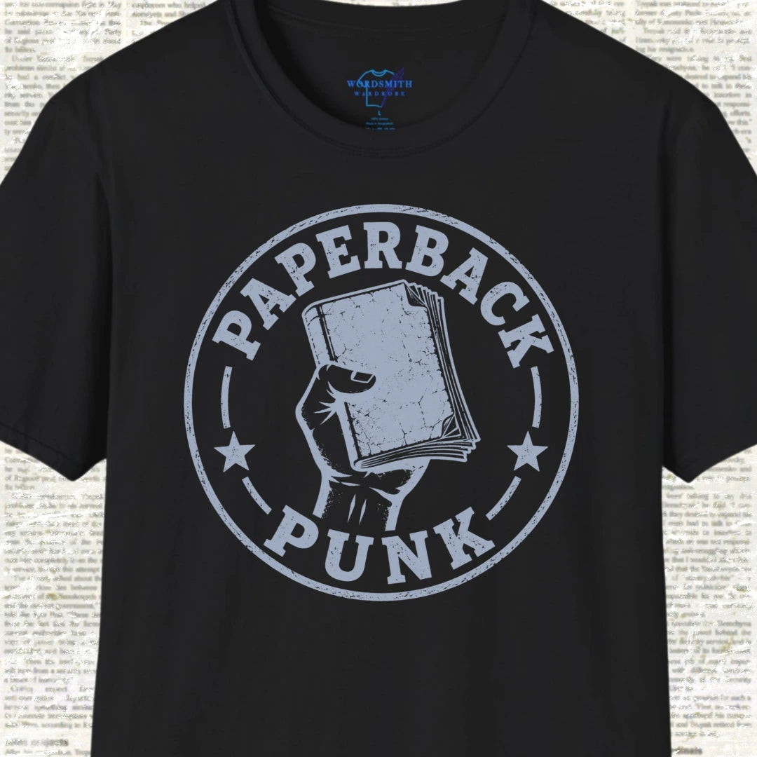 Paperback Punk T-Shirt  - Black